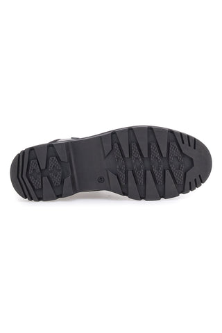Johes Land 2302 Schwarze hohe Schnürschuhe