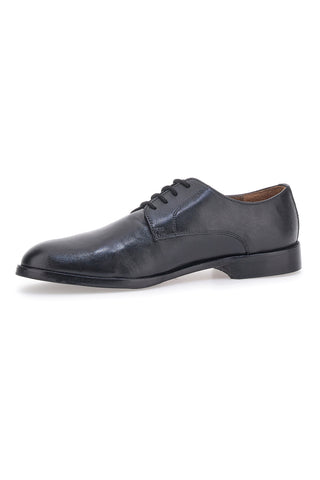 Scarpe Stringate Nere In Vera Pelle Max Dillan 565