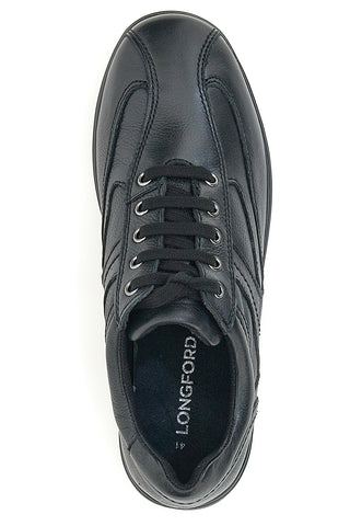 Scarpe Stringate Longford 460 Nere Vera Pelle