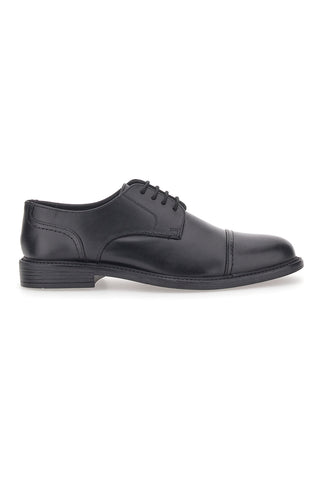 Scarpe Stringate Vera Pelle Nere Max Dillan 19033