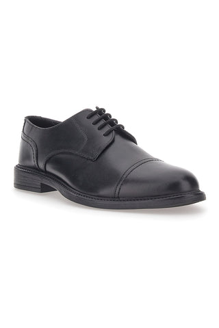 Scarpe Stringate Vera Pelle Nere Max Dillan 19033