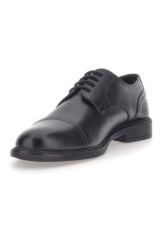 Scarpe Stringate Vera Pelle Nere Max Dillan 19033