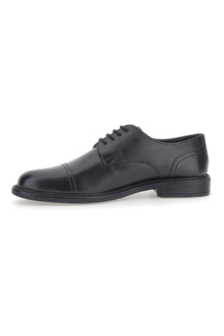 Scarpe Stringate Vera Pelle Nere Max Dillan 19033