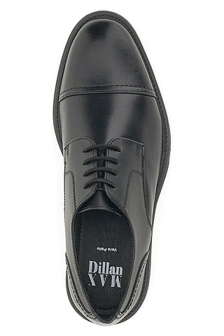 Scarpe Stringate Vera Pelle Nere Max Dillan 19033