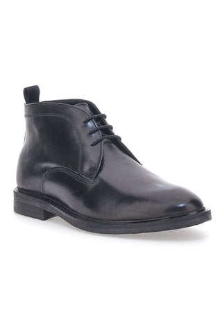 Max Dillan 007 Schwarze hohe Schnürschuhe