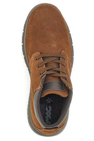 Scarpa Stringata Alta Vera Pelle Marrone Imac 452700