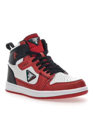 Leone 27 Rote Mid-Cut-Sneaker