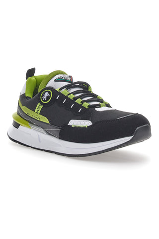 Sneakers Nere e Verdi Leone 127