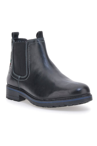 Stivaletti Beatles Neri In Vera Pelle Marina Militare 1424