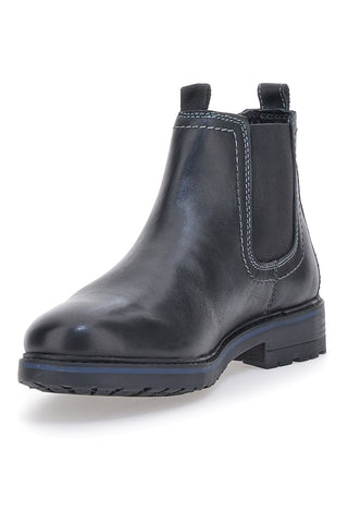 Stivaletti Beatles Neri In Vera Pelle Marina Militare 1424