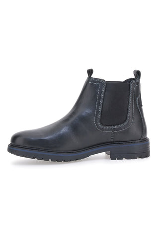 Stivaletti Beatles Neri In Vera Pelle Marina Militare 1424