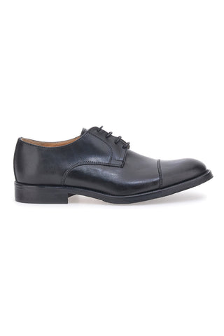 Schwarze Schnürschuhe aus echtem Leder Pittarello 5051