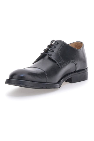 Schwarze Schnürschuhe aus echtem Leder Pittarello 5051