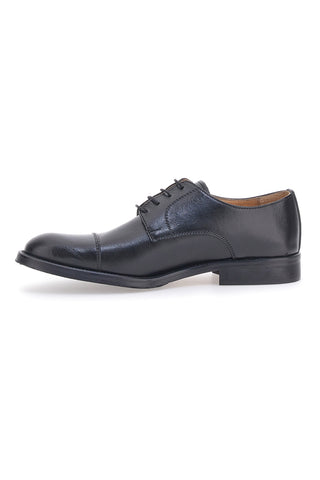 Schwarze Schnürschuhe aus echtem Leder Pittarello 5051