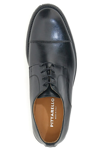 Schwarze Schnürschuhe aus echtem Leder Pittarello 5051