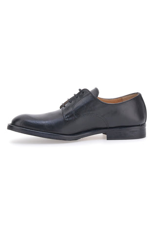 Schwarze Schnürschuhe aus echtem Leder Pittarello 6051