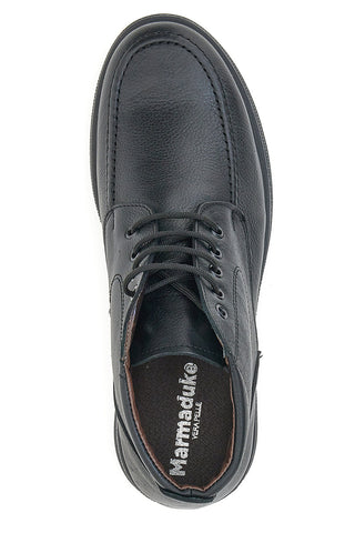 Marmaduke 04 Hohe Schnürschuhe aus schwarzem Echtleder