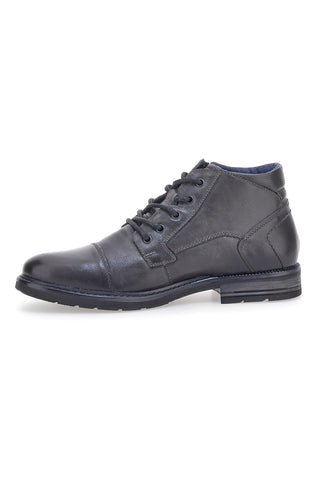 Graue Echtlederstiefel Out Put 620058