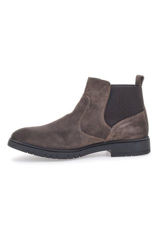 Braune Stiefeletten aus echtem Leder, Beatles Out Put 73057