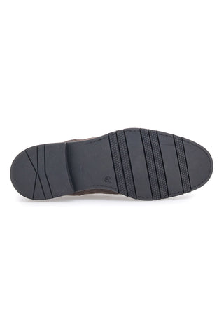 Braune Stiefeletten aus echtem Leder, Beatles Out Put 73057