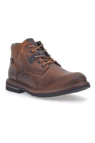 Braune Echtlederstiefel Out Put 72052