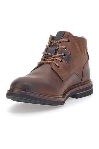 Braune Echtlederstiefel Out Put 72052