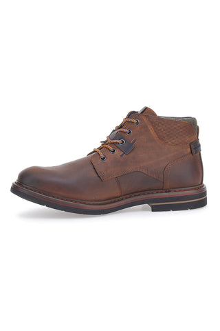 Braune Echtlederstiefel Out Put 72052