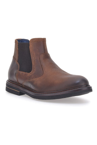 Beatles Braune Stiefel aus echtem Leder, Out Put 72064