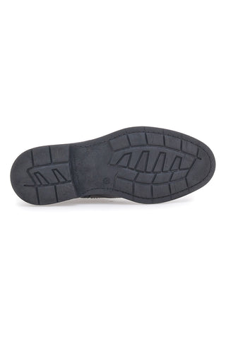 Braune Beatles-Stiefeletten Out Put 72064 aus echtem Leder