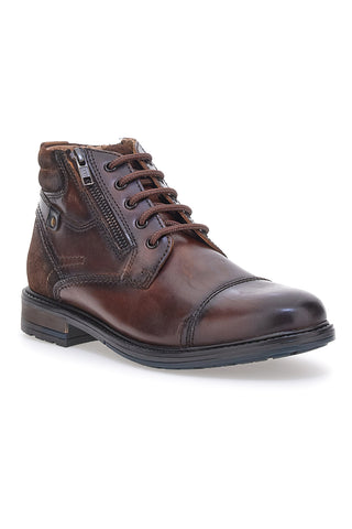 Braune Leder-Schnürschuhe Altemberg 2353