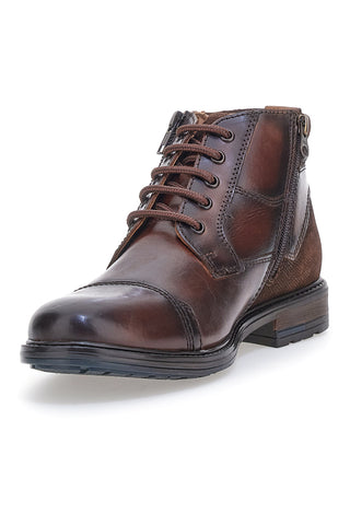 Braune Leder-Schnürschuhe Altemberg 2353