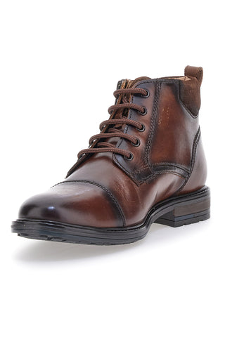 Altemberg 2302 Braune hohe Schnürschuhe