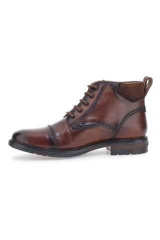 Altemberg 2302 Braune hohe Schnürschuhe