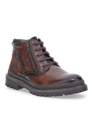 Stringate Alte Marroni In Pelle Altemberg 2211