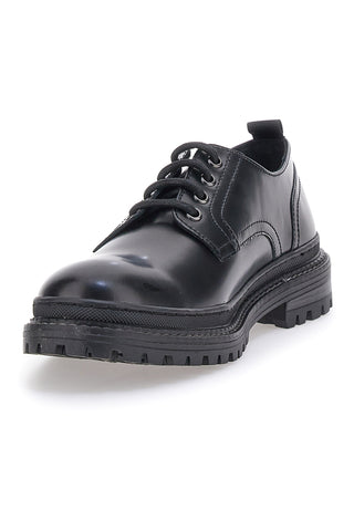 Scarpe Stringate Nere In Vera Pelle Altemberg 22031
