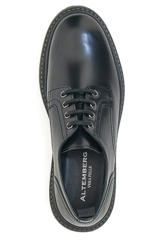 Scarpe Stringate Nere In Vera Pelle Altemberg 22031