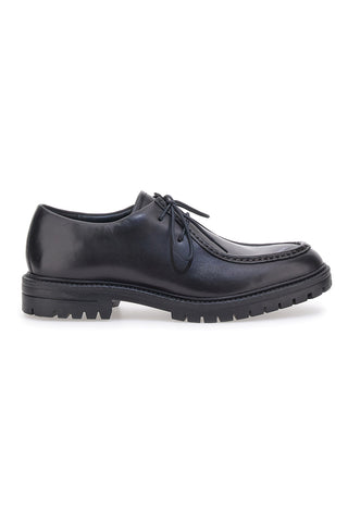 Schwarze Leder-Schnürschuhe Altemberg 2202