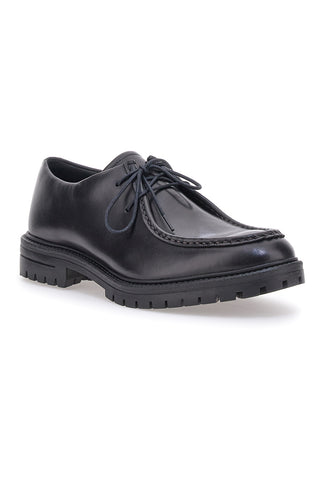 Schwarze Leder-Schnürschuhe Altemberg 2202