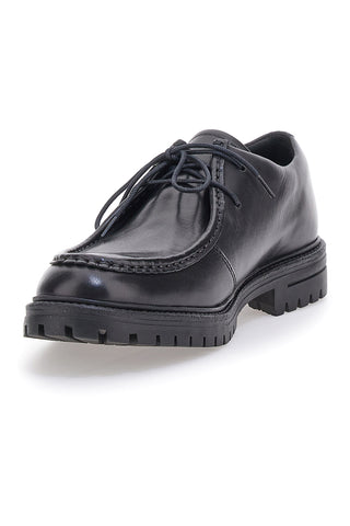 Scarpe Stringate Nere In Pelle Altemberg 2202