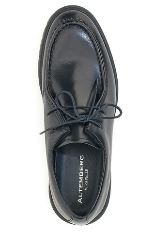 Schwarze Leder-Schnürschuhe Altemberg 2202