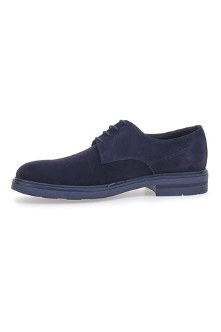 Scarpe Stringate Blu In Pelle Longford 606