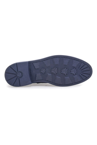 Scarpe Stringate Blu In Pelle Longford 606
