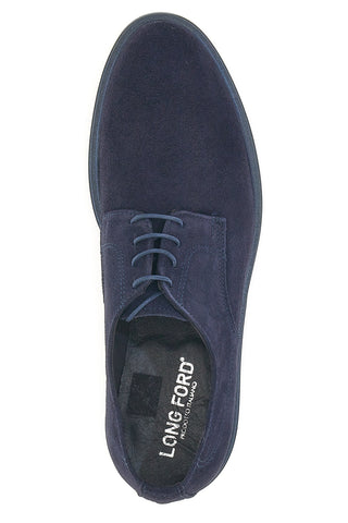 Scarpe Stringate Blu In Pelle Longford 606