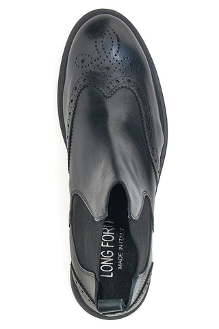 Stivaletto Beatles Vera Pelle Nero Longford 4001