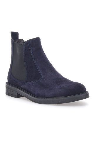 Stivaletti Beatles Blu in Pelle Scamosciata Longford 09