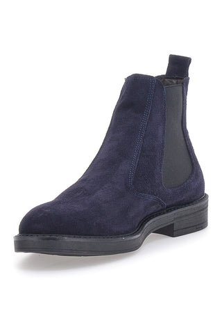 Stivaletti Beatles Blu in Pelle Scamosciata Longford 09