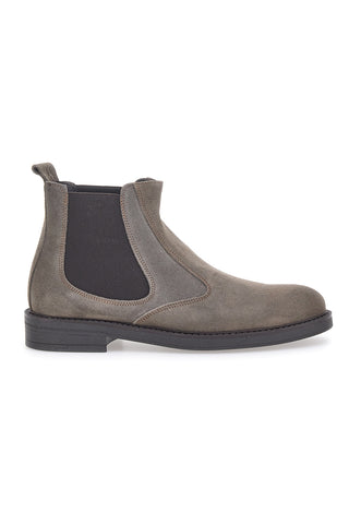 Stivaletti Beatles Tortora in Pelle Scamosciata Longford 09