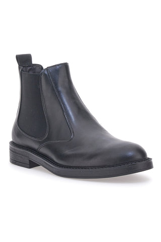 Stivaletto Beatles Vera Pelle Nero Longford 09