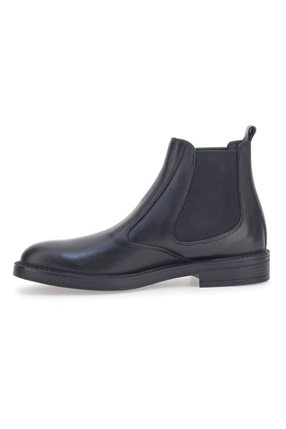 Stivaletto Beatles Vera Pelle Nero Longford 09
