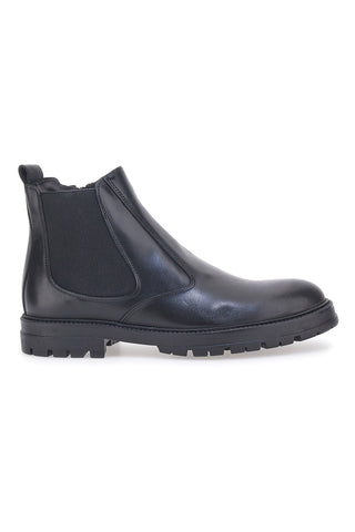 Stivaletto Beatles Vera Pelle Nero Longford 4002